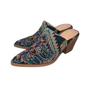 Wonderly Southwest Lasso Cowgirl Mules Aztec Boho Santa Fe Western Boot